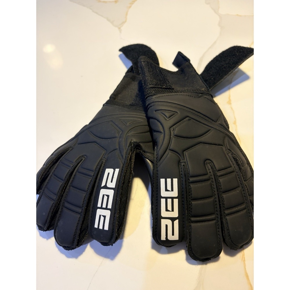 PEC Precision Elite Goalkeeper Gloves Black Adult Soccer Goalie Gloves